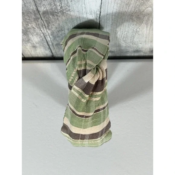 AUTUMN ADEIGBO Green Metallic Headband $72 display picture 1
